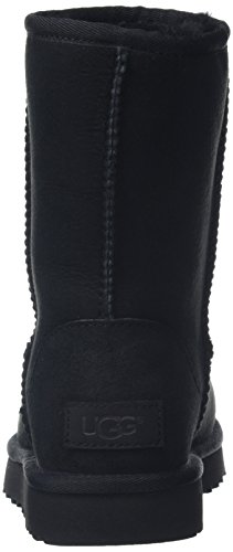 UGG Female Classic Short II Classic Boot, Black, 6 (UK)