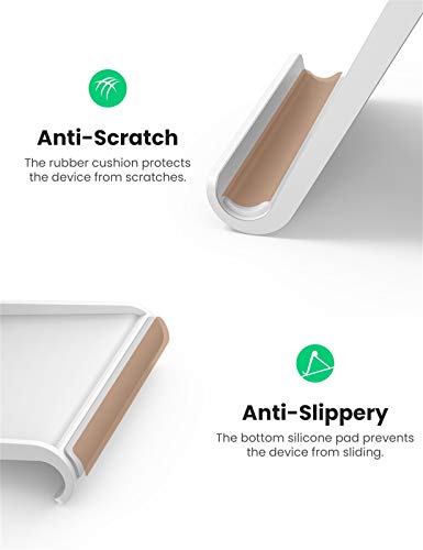 UGREEN Soporte Movil Mesa Multiángulo Soporte Smartphones Universal Ajustable para iPhone XS MAX, XR, 8, Huawei P20 Lite, Mate 20 Lite, Samsung Note 9, S10, Xiaomi Redmi Mi A2, Redmi Note 8 (Blanco)