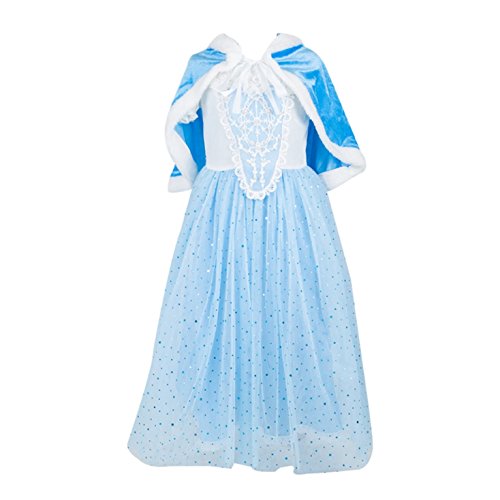 Uk1Stchoice-Zone Buena Calidad Diseño Más Reciente Princesa Disfraz Traje Parte las Niñas Vestido Dress-Cndr (6-7 Años, Drss-Cnd1), Tamaño del Fabricante 40