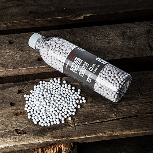 Ultrasport Munición Softair unisex para adultos BBs 6mm (0.20/0.25 g), óptimas características de vuelo, adecuada para cargadores medianos y bajos, alcance óptimizado capacidad de 3000 balas