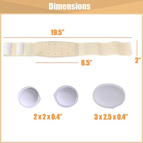 Umbilical Ombligo Navel Hernia Truss Cinturón para el vientre del bebé Abdominal Hernia Binder ajustable soporte Wrap con tres almohadillas extraíbles