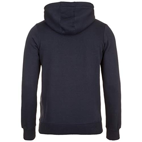 UMBRO - Sudadera con capucha para hombre, talla M, color azul oscuro y blanco