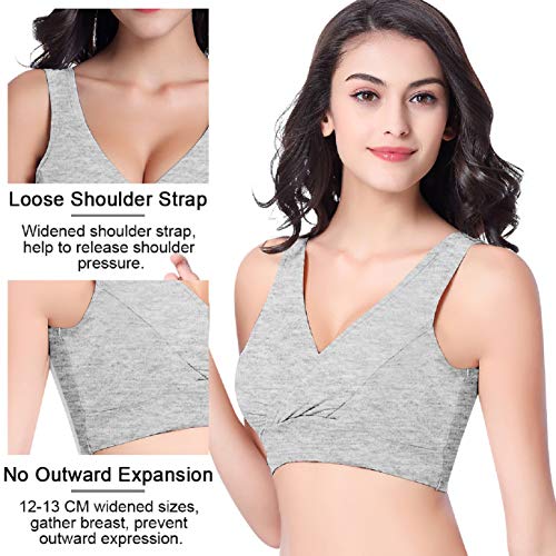 UMIPUBO Sujetadores para Premamá Sostén De Lactancia Sin Costuras Sujetador de Maternidad Sujetador De Lactancia sin Aros Multicolor Sostén Embarazada Sujetador Embarazo Algodón
