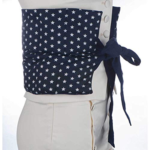 umoi Trigo Cojín para relajación y bienestar para calentar o el Horno microondas ayuda Dolores de Espalda, sufren. lumbalgia grande Cojín de calor con lazos de semillas Cojín