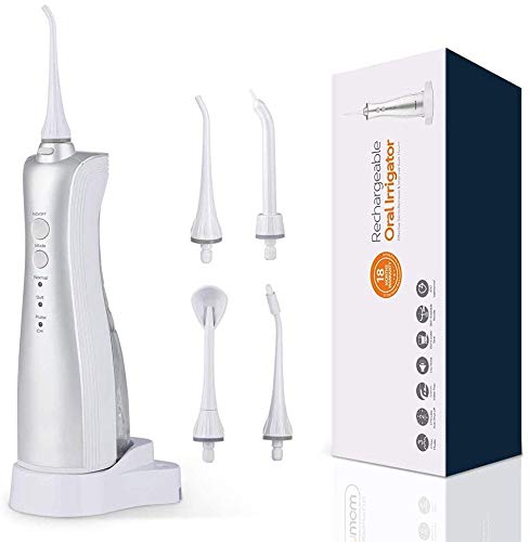 Un agua impermeable sin cables irrigador oral para la ducha, HighPULSE recargables limpias uso de hilo dental dientes estancas, de alta frecuencia pulsada la columna de agua, chorro de ag.