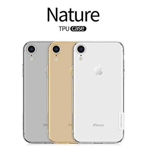 Un known Teléfono móvil reemplazable Funda Suave TPU Nature de TPU for iPhone XR de 6,1 Pulgadas Partes de máquina (Color : Brown)