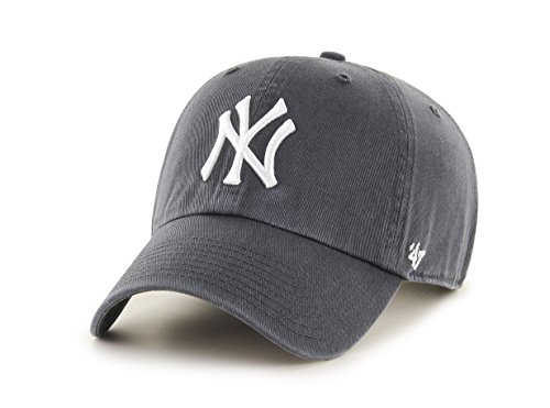 Unbekannt '47 Adultos Tapa MLB New York Yankees Clean Up, Unisex, Kappe MLB New York Yankees Clean Up, Charcoal, Talla única