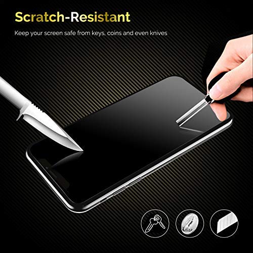 UNBREAKcable Protector de Pantalla de Vidrio Templado para iPhone XS MAX, 3 Unidades, dureza 9H, 2.5D, 3D Touch, antiburbujas, antiarañazos (Cristal blindado para iPhone XS MAX)