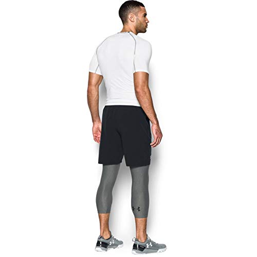 Under Armour HG Armour 2.0 3/4 Legging Leggings, Hombre, Gris (Carbon Heather/Black 090), XXL