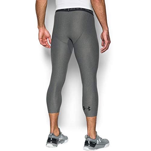 Under Armour HG Armour 2.0 3/4 Legging Leggings, Hombre, Gris (Carbon Heather/Black 090), XXL