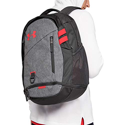 Under Armour Hustle 4.0, accesorio deportivo, mochila para portátil resistente al agua unisex, gris (Jet Gray/Jet Gray/Beta (010)), Taglia unica