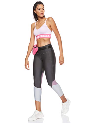 Under Armour Seamless Longline Sujetador Deportivo de Mujer, Ropa Interior Transpirable, cómodo Sujetador sin Aros de compresión con Tirantes Cruzados, Purple Ace/Purple Ace/Mojo Pink (543), SM