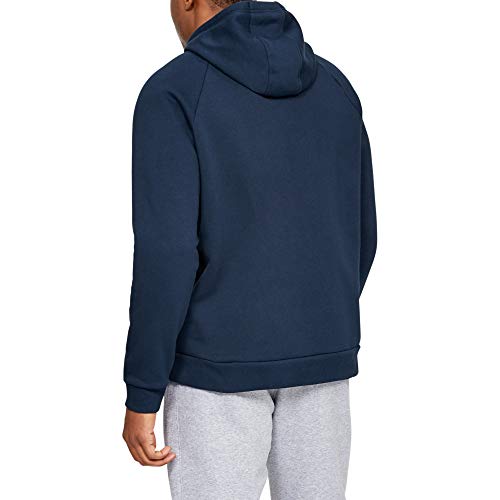 Under Armour Sudadera Con Capucha De Tejido Fleece Y Logotipo Ua Rival Sudadera Con Capucha, Hombre, Navy, Lg