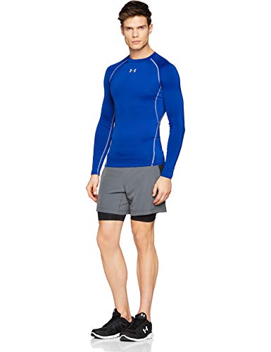 Under Armour UA HeatGear Long Sleeve Camiseta De Manga Larga, Hombre, Azul (Royal/Steel 400), L