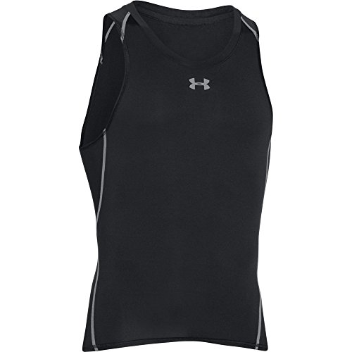 Under Armour UA HG Armour Tank Camiseta sin Mangas, Hombre, Negro 001, S