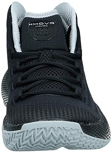 Under Armour UA HOVR Havoc 2, Zapatos de Baloncesto para Hombre, Negro (Black/White/Black (002) 002), 42.5 EU