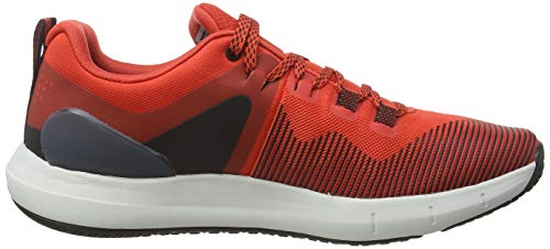 Under Armour UA HOVR Rise, Zapatillas Deportivas para Interior para Hombre, Rojo (Martian Red/Gray Flux/Martian Red), 42 EU