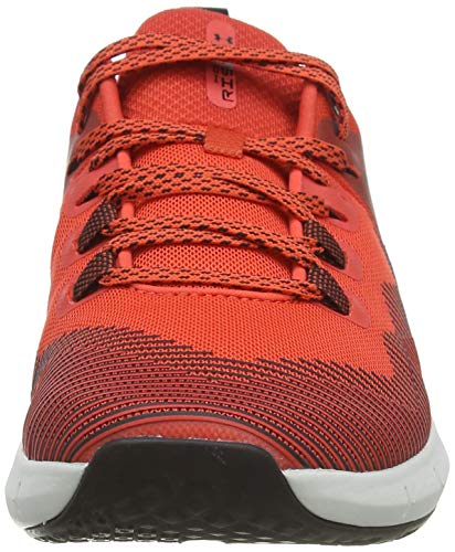 Under Armour UA HOVR Rise, Zapatillas Deportivas para Interior para Hombre, Rojo (Martian Red/Gray Flux/Martian Red), 42 EU