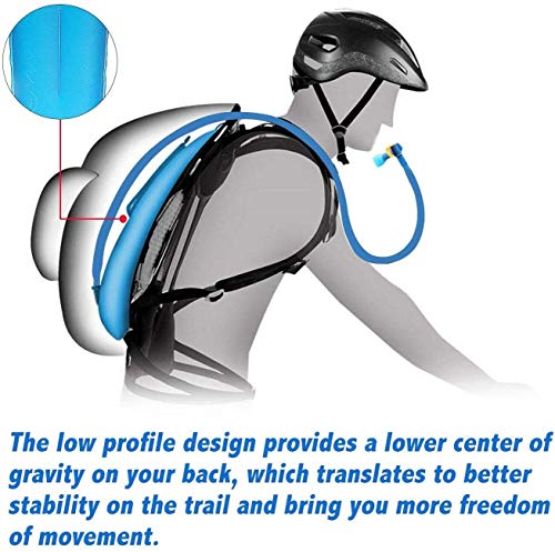 Unigear Bolsa De Agua para Mochila Hidratación 2/2.5/3L Depósito De Dgua Portátil TPU Libre de BPA Tubo Desmontable Apertura Grande Bolsa Hidratación para Ciclismo Senderismo Excursionismo Camping