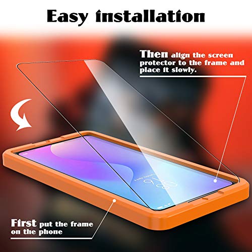 UniqueMe [3 Pack] Cristal Templado para Xiaomi Mi 9T / Xiaomi Mi 9T Pro, Protector de Pantalla [9H Dureza ] [Sin Burbujas] HD Film Vidrio Templado para Xiaomi Mi 9T / Xiaomi Mi 9T Pro