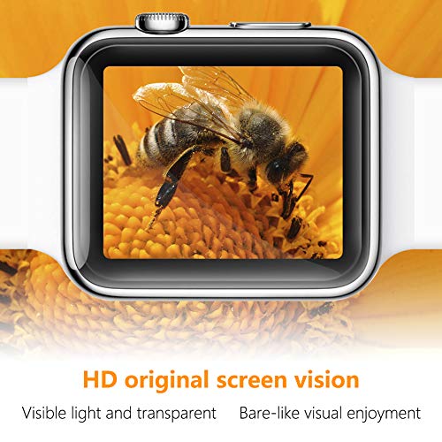 UniqueMe [6 Pack] Protector de Pantalla para Apple Watch 38mm Series 1/2 / 3, [Fácil instalación] [Sin Burbuja] Fácil instalación HD Soft Claro Suave Caso Amistoso Anti-Scratch para Apple Watch 38mm