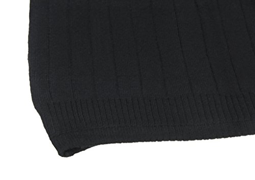 Unisex Adultos Cálidos Suave Cachemira Cintura Calentador Riñón Asiste Cintura Térmica Elástica Banda Protector de Calientamiento del Estómago lumbar, Hombre, negro, L(For Waistline 37"-43")