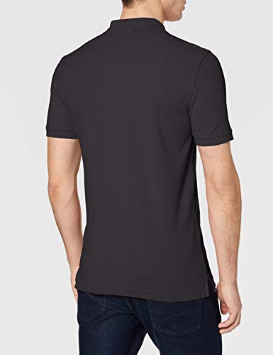 United Colors of Benetton Polo Regular Manica Corta, Negro (Nero 100), Large para Hombre