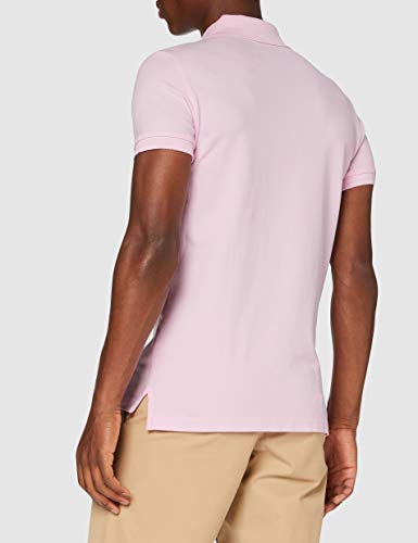 United Colors of Benetton Polo Slim Manica Corta, Rosa (Lilac Sachet 14p), X-Small para Hombre