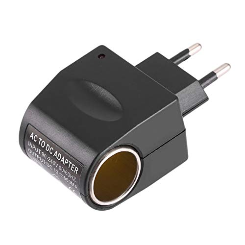 Universal de plástico + Metal 110V-240V AC 50-60 Hz a 12 V CC del Coche de energía del Adaptador del convertidor del Adaptador de mechero de la UE
