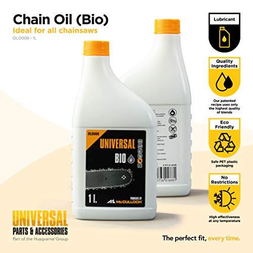 Universal GM577616408 Aceite de cadena biológico, protección contra el desgaste, alto efecto lubricante, uso durante todo el año, biodegradable, Standard, 1,0 L