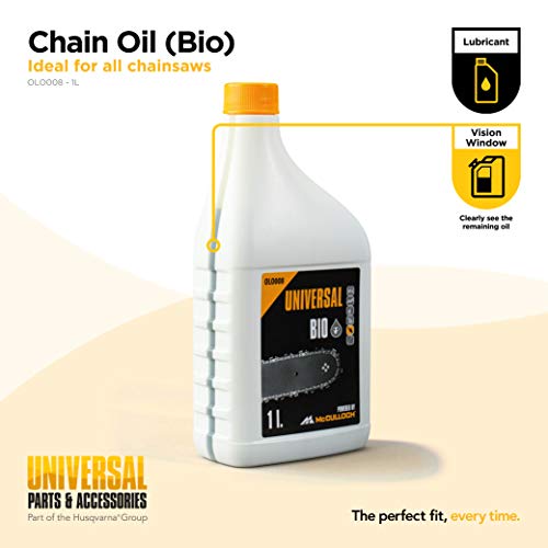 Universal GM577616408 Aceite de cadena biológico, protección contra el desgaste, alto efecto lubricante, uso durante todo el año, biodegradable, Standard, 1,0 L