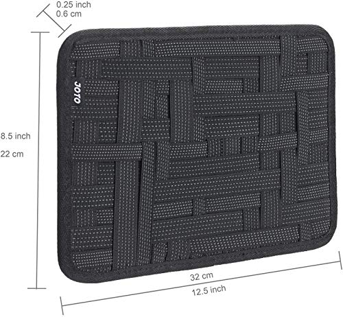 Universal Organizador Electrónico, JOTO Organizado Caso de Gestión de Viaja para Accesorios Electrónicos,Herramientas, Cables, Cosméticos, Kit de Cuidado Personal -Grande (Negro)