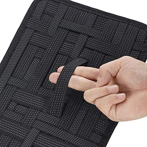 Universal Organizador Electrónico, JOTO Organizado Caso de Gestión de Viaja para Accesorios Electrónicos,Herramientas, Cables, Cosméticos, Kit de Cuidado Personal -Grande (Negro)