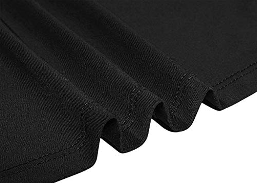 UNKN - Faldas de tenis para mujer con bolsillos elásticos para correr, yoga, con bolsillos de golf, Mujer, color Negro, tamaño M