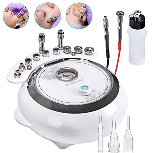 UPANV Máquina De Microdermoabrasión De Diamante 3 En 1, Equipo De Salón De Cuidado Facial para Uso Personal En El Hogar (Potencia De Succión Fuerte: 65-68 Cmhg) - Versión Mejorada