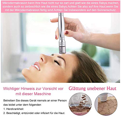 UPANV Máquina De Microdermoabrasión Diamante, Salón De Cuidado Facial Profesional Kit De Microdermoabrasión para Pelar La Piel, Rejuvenecimiento, Estiramiento, Estiramiento