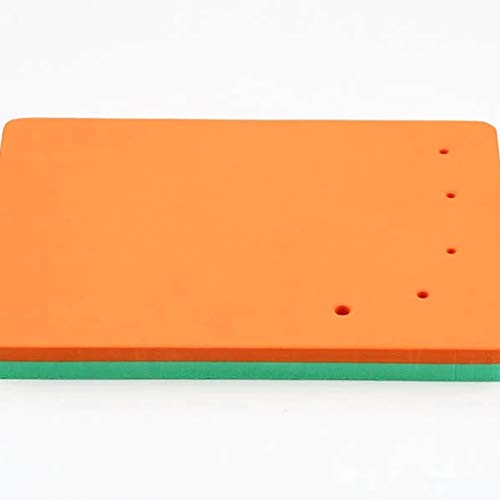 UPKOCH - Almohadilla de espuma para fondant de tartas, 5 orificios, esponja para moldear flores, herramienta para modelar pasta de goma para decoración de pasteles (25.5 - 20.5 x 1.4 cm)