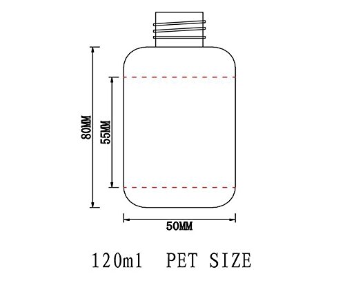 Upstore - Botella de plástico antigoteo con bomba de bambú, dispensador de jabón líquido para inodoros, cosméticos, lociones, contenedores de almacenamiento, plástico, marrón, 120ml/4oz