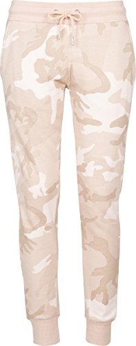 Urban Classics Ladies Terry Pants Pantalones Deportivos, Multicolor (Rose Camo 01218), S para Mujer