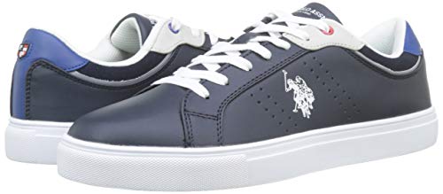 U.S. Polo Assn. Curty, Zapatillas de Gimnasia para Hombre, Multicolor (BLU Scuro/BLU 004), 44 EU