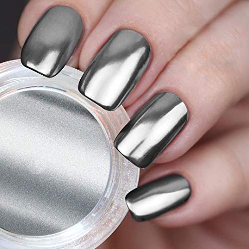 USHION Polvo Espejo para Uñas Brillo Polvos Cromo - Mirror Powder Magic Mirror Nails chrome powder