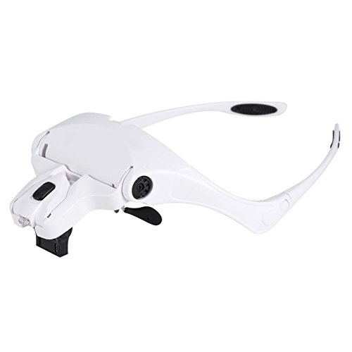 Uxsiya Glaskopf Lupa de 5 Lentes para Auriculares para Tatuaje para reparación de Relojes