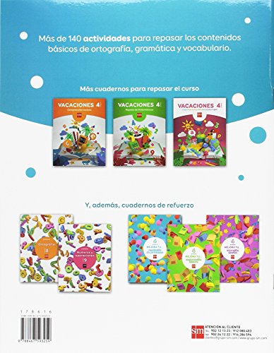 Vacaciones: repaso de Lengua. 4 Educación Primaria