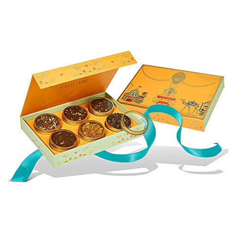 VAHDAM - Aventuras De Chai, 6 Tés Premiados En Una Caja De Presentación | Muestra De Té Chai | Regalos De Cumpleaños Perfectos Para La Esposa Muvy El Té Favorito De Oprah