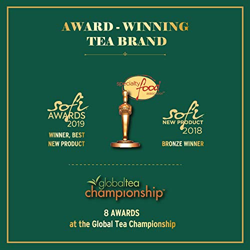 Vahdam India Original Masala Chai Té - SET DE TÉ Para Mujer Marca Té Favorita OPRAH, Té Negro, Canela, Pimienta Negra, Clavo, Cardamomo - Presentación Caja Regalo Muestra Té - Regalos Té Perfecto