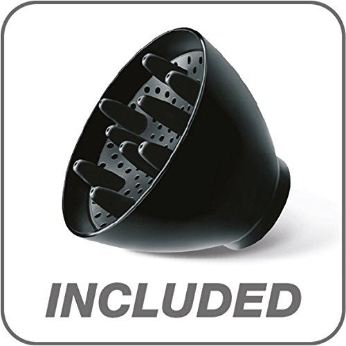 Valera 584.02/1 - Secador de pelo iónico, tourmaline, potencia 2000 W, 3 temperaturas y 2 velocidades, con difusor