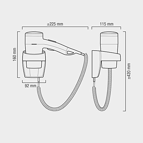 Valera Executive 1200 Super 1200W Blanco - Secador de pelo (Blanco, Con agujero en la empuñadura para colgar, 1200 W)