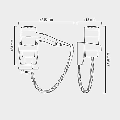 Valera Premium 1600 - Secador de pelo, 1600 W, color blanco