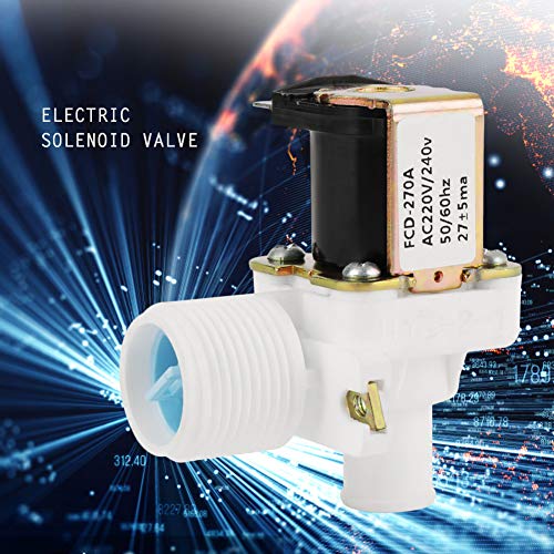 Válvula De Solenoide Eléctrica 3/4" 220V / 240V,Electroválvula Lavadora,Válvula Magnético De Agua,A Prueba De Humedad y Anticorrosión,Para Controlar El Flujo De Agua