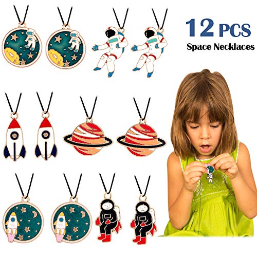 vamei 72 Piezas de Aarticulos de Fiesta Niño Galaxia Suministros de Fiesta en el Espacio Exterior con Pegatinas de Llavero de Cohete Llenadores de Bolsas de Fiesta para niños Regalos Cumpleaños